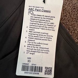 Lululemon ABC Classic Pants
